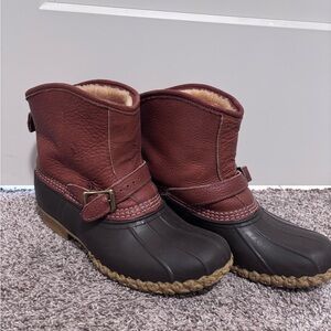 LL bean lined boots